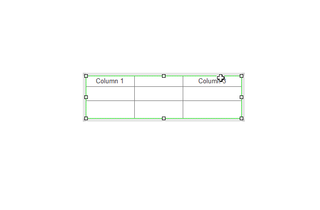 Drag and Drop Axure Table