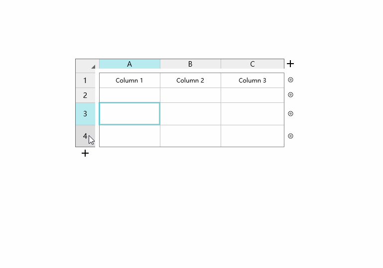 Delete a Cell in Mockplus