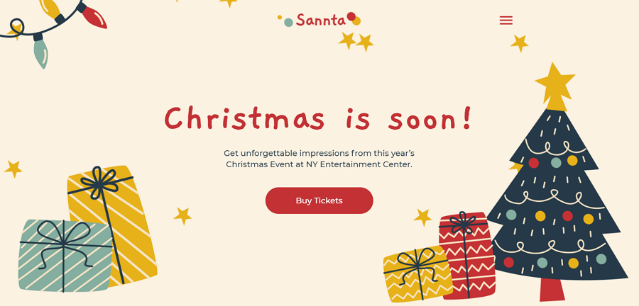 Sannta Landing Page